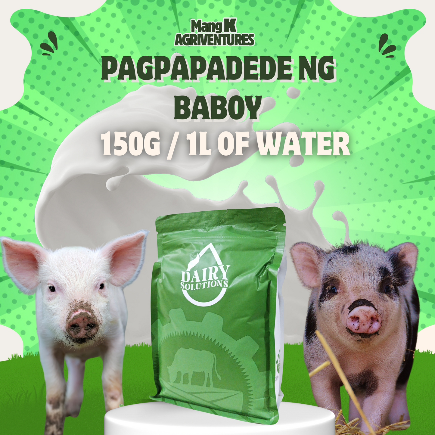 Dairy Solutions Milk Replacer for Strong & Healthy Animals | 1KG