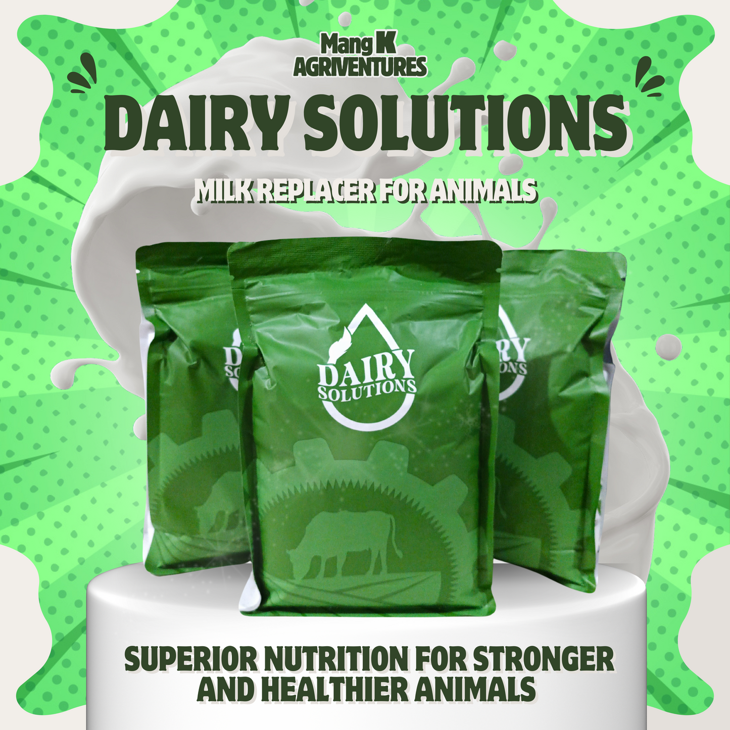 Dairy Solutions Milk Replacer for Strong & Healthy Animals | 1KG