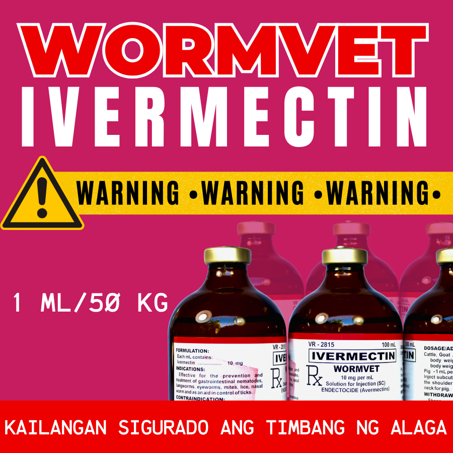 WORMVET IVERMECTIN | SUBCUTANEOUS Dewormer| Pamurga via SC| Epektibo para sa Galis