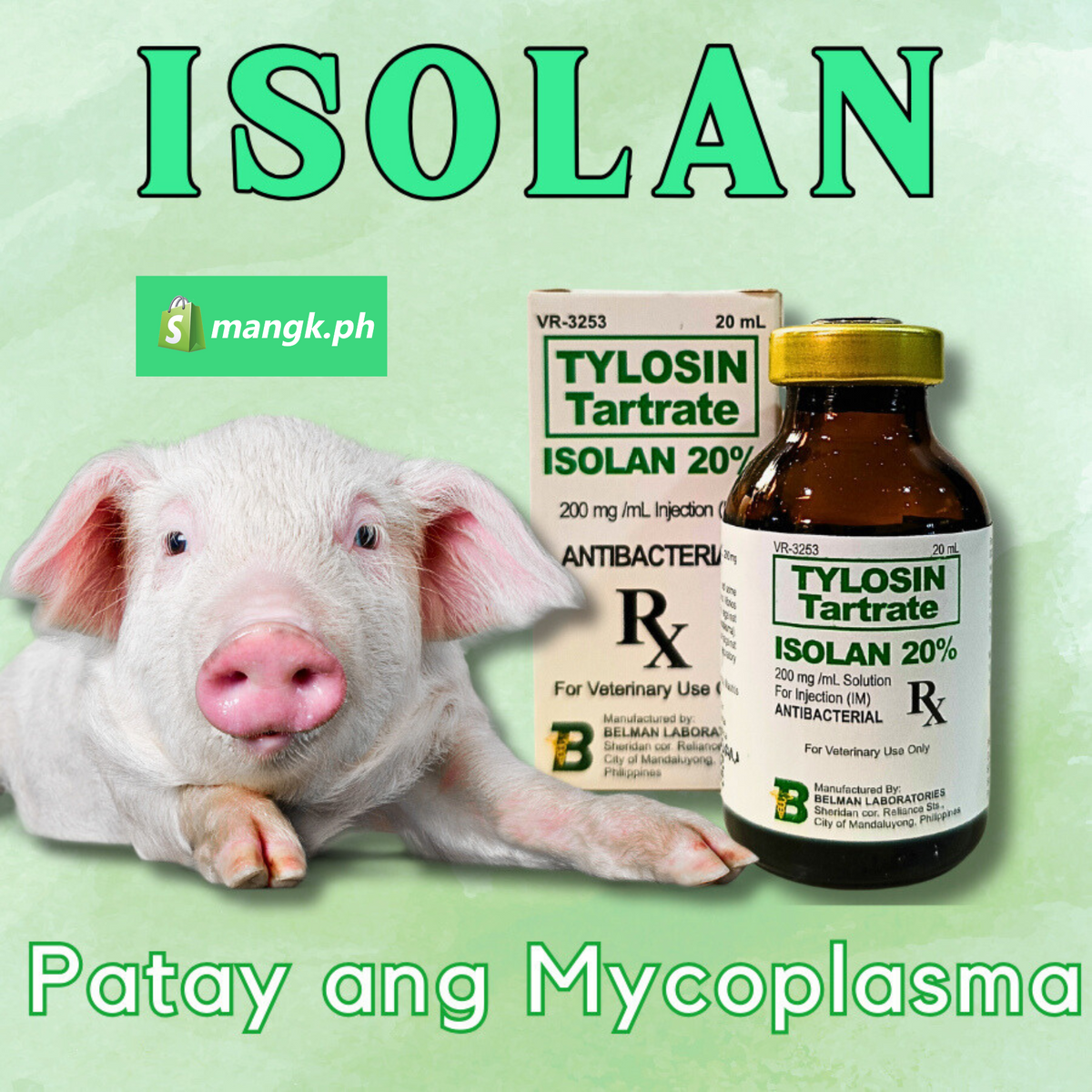 Belman ISOLAN for VETERINARY| Goats Sheep Cattle Dog Cats – mangk.ph