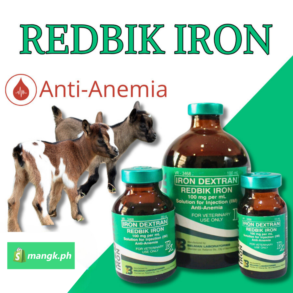 Iron Injectables REDBIK IRON Injectable20ml/100ml – mangk.ph