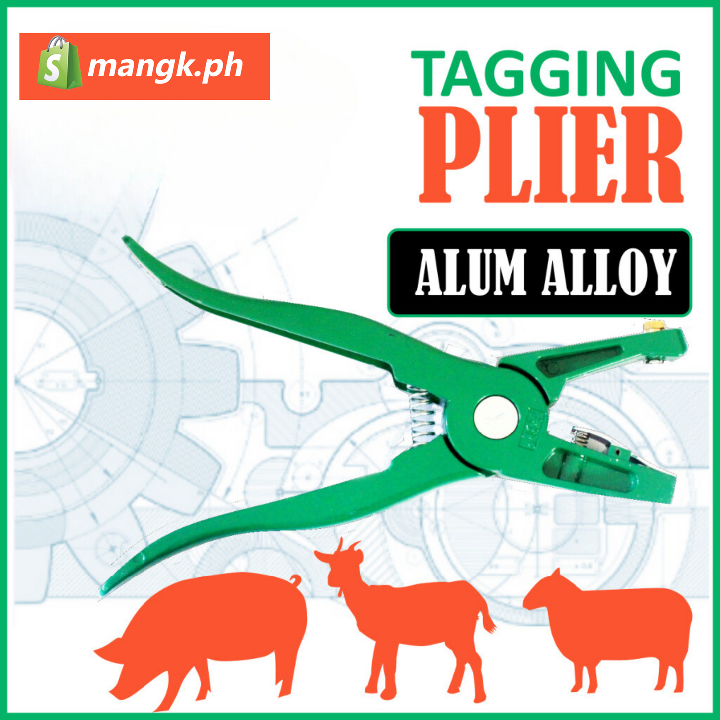 EAR TAG PLIER for Pig Goats Cattle and Sheep |All TAG COLORS available