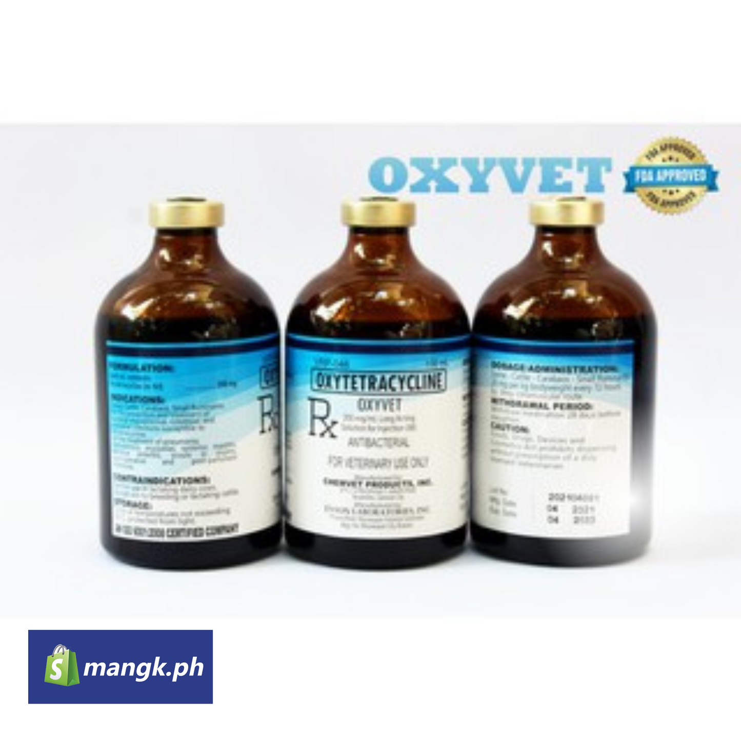 OXYVET LA Oxytetracycline LA 200mg per ml for  ANIMALS ONLY