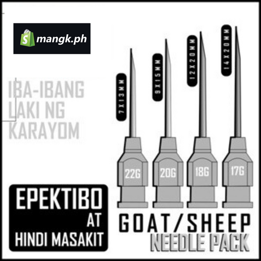 Veterinary Syringe Needle Pack for GOATS and SHEEPS| for SWINE or PIG|  for COW or CARABAO