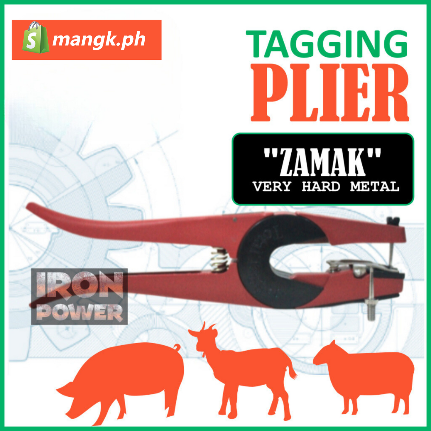 EAR TAG PLIER for Pig Goats Cattle and Sheep |All TAG COLORS available