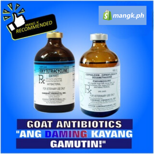 Goat Antibiotics Bundle |OXYVET LA 100ml  plus PNEUMOSURE 100ml