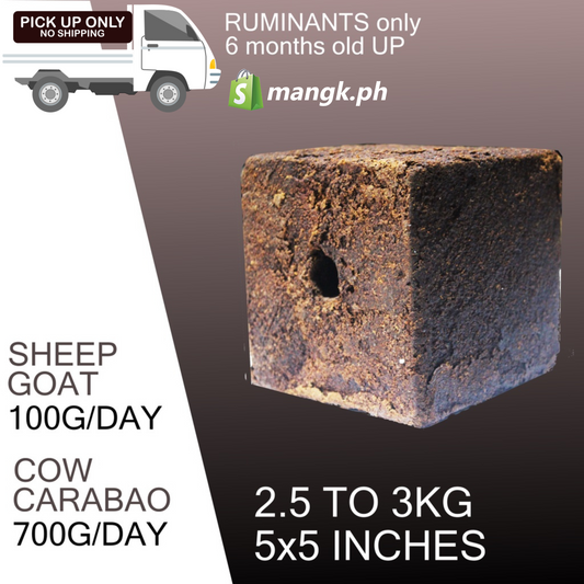 UMMB Urea Molasses Multi Nutrient Block for RUMINANTS only 5 by 5 Inches || FOR PICK UP ONLY